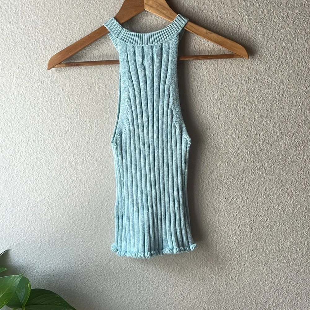 Pilcro Halter Ribbed Sweater Tank - Picture 6 of 6